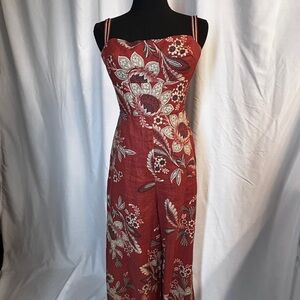 Zimmermann Juno Cropped Floral-Print Linen Wide-Leg Jumpsuit